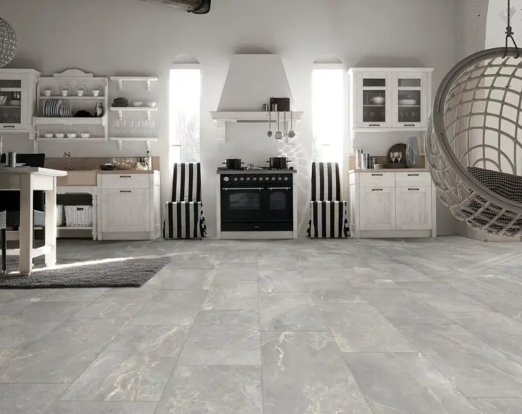Antica Ceramica Rubiera Iroc — ολόμαζο πορσελανάτο πλακάκι δαπέδου και τοίχου με όψη πέτρας, για εσωτερικούς και εξωτερικούς χώρους