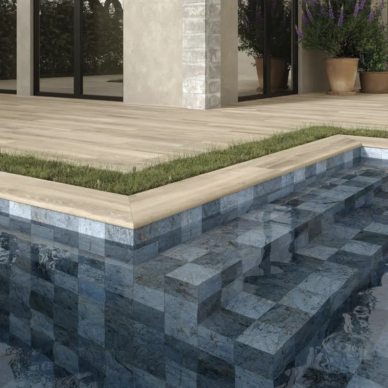Antica Ceramica Rubiera Pool Wellness — πλακάκι δαπέδου και τοίχου με όψη πέτρας, για εσωτερικούς και εξωτερικούς χώρους