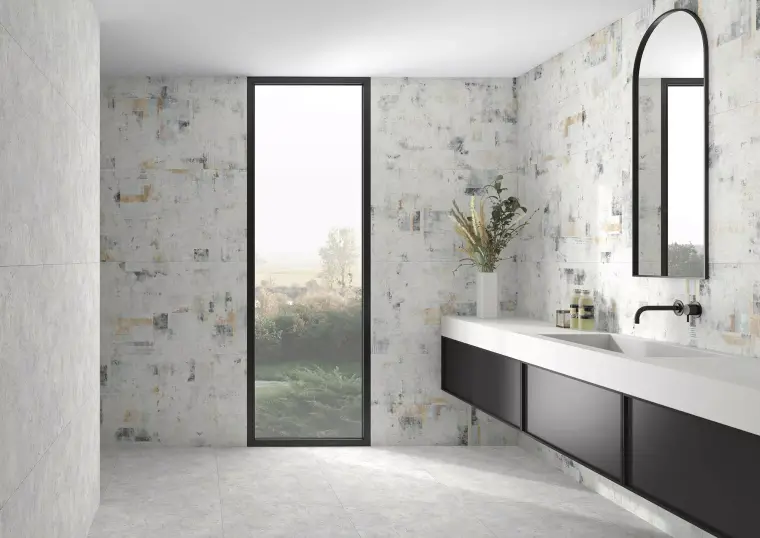 Apavisa Stucco — πορσελανάτο πλακάκι τοίχου με όψη τσιμέντου