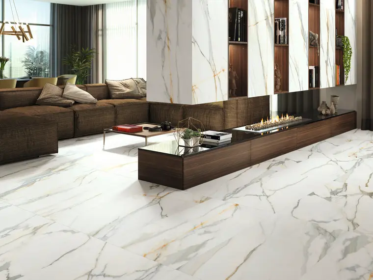 APE Grupo Calacatta Borghini — πορσελανάτο πλακάκι δαπέδου και τοίχου με όψη μαρμάρου