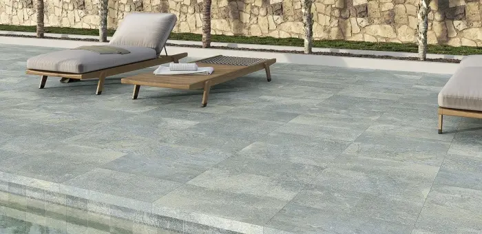 Argenta Nusa — πορσελανάτο πλακάκι δαπέδου με όψη πέτρας, για εσωτερικούς και εξωτερικούς χώρους
