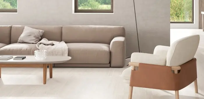Azuvi Travertine — πορσελανάτο πλακάκι δαπέδου και τοίχου με όψη τραβερτίνη