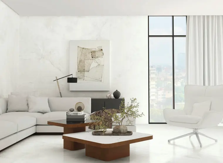Πλακάκια Benadresa BIANCO — γυαλισμένο, 120×280 cm