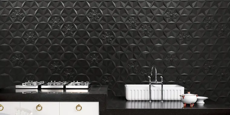 Πλακάκια Bisazza Ceramica – Frozen Garden — κεραμικό λευκής πάστας, διακοσμητικό, σατινέ, 25,8×29,8 cm