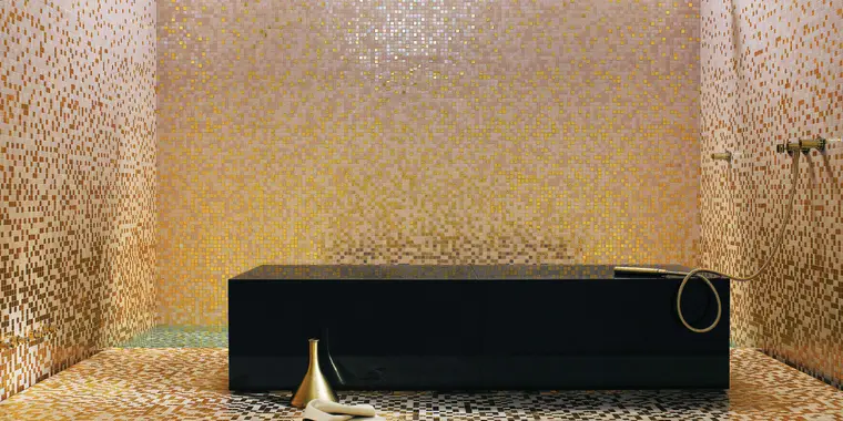 Πλακάκια Bisazza Mosaico – Shading Blends — διακοσμητικό, γυαλιστερό, 32,2×32,2 cm