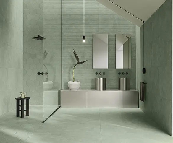 Casalgrande Padana Concept — ολόμαζο πορσελανάτο πλακάκι με όψη τσιμέντου, για εσωτερικούς και εξωτερικούς χώρους