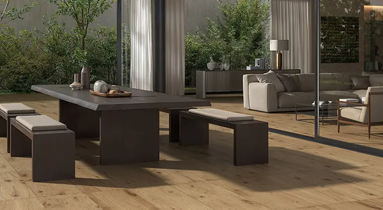 Castelvetro Ceramiche Essenze 2cm — πορσελανάτο πλακάκι δαπέδου και τοίχου με όψη ξύλου, για εσωτερικούς και εξωτερικούς χώρους