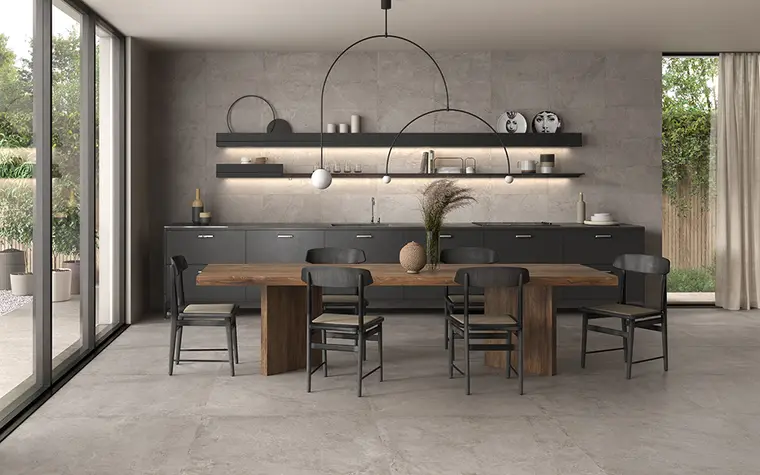 Castelvetro Ceramiche Evolution — πορσελανάτο πλακάκι δαπέδου και τοίχου με όψη πέτρας, για εσωτερικούς και εξωτερικούς χώρους