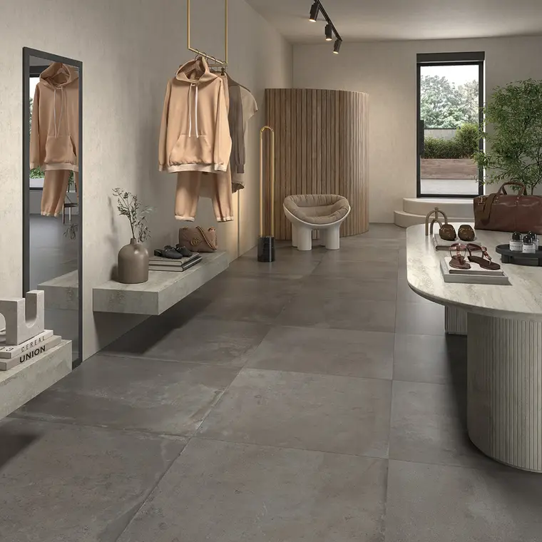 Castelvetro Ceramiche Fusion — πορσελανάτο πλακάκι δαπέδου και τοίχου με όψη τσιμέντου, για εσωτερικούς και εξωτερικούς χώρους