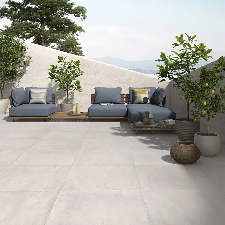 Castelvetro Ceramiche Land Concept 2cm — πορσελανάτο πλακάκι δαπέδου και τοίχου με όψη τσιμέντου, για εσωτερικούς και εξωτερικούς χώρους