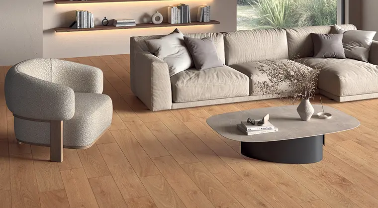 Castelvetro Ceramiche Lignum 2cm — πορσελανάτο πλακάκι δαπέδου και τοίχου με όψη ξύλου, για εσωτερικούς και εξωτερικούς χώρους