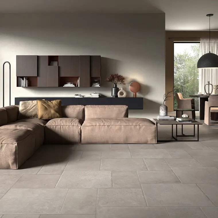 Castelvetro Ceramiche Matiere — πορσελανάτο πλακάκι δαπέδου και τοίχου με όψη πέτρας, για εσωτερικούς και εξωτερικούς χώρους
