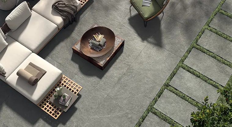 Castelvetro Ceramiche Pietra Antica 2cm — πορσελανάτο πλακάκι δαπέδου και τοίχου με όψη πέτρας, για εσωτερικούς και εξωτερικούς χώρους