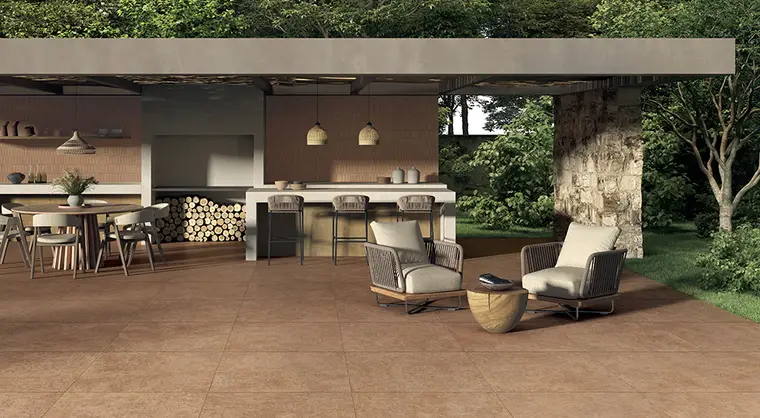 Castelvetro Ceramiche Terrae 2cm — πορσελανάτο πλακάκι δαπέδου και τοίχου με όψη τσιμέντου, για εσωτερικούς και εξωτερικούς χώρους