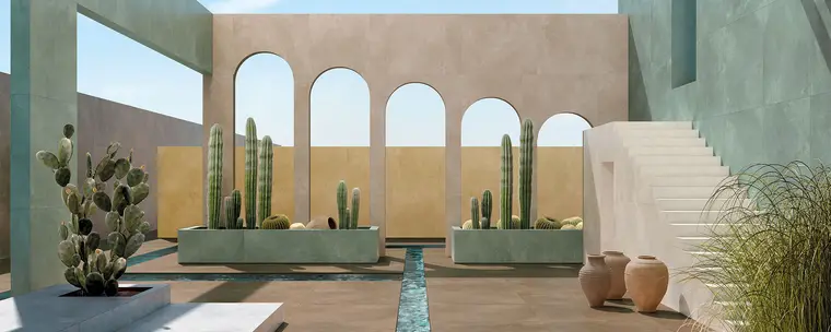 Πλακάκια Cerdomus Concrete Art — πορσελανάτο, τσιμέντο, ματ, 120×280 cm