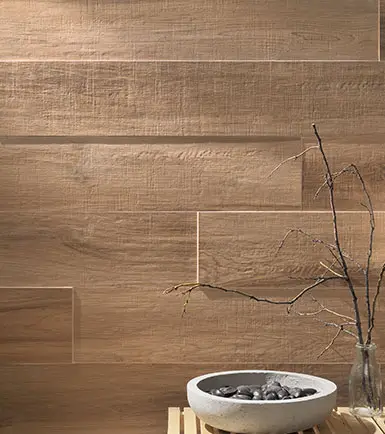 Ceramiche Coem Habita — πορσελανάτο πλακάκι δαπέδου και τοίχου με όψη ξύλου, για εσωτερικούς και εξωτερικούς χώρους