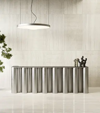 Ceramiche Coem Incisa — πορσελανάτο πλακάκι δαπέδου και τοίχου με όψη πέτρας, για εσωτερικούς και εξωτερικούς χώρους