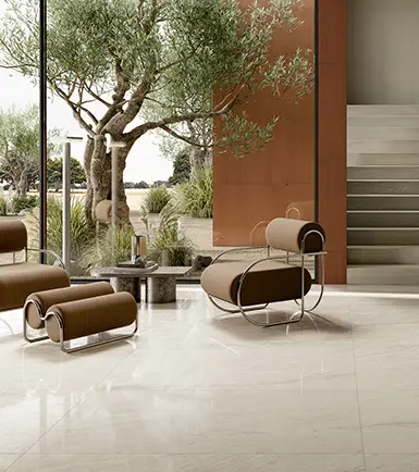 Ceramiche Coem Meridien — πορσελανάτο πλακάκι δαπέδου και τοίχου με όψη πέτρας, για εσωτερικούς και εξωτερικούς χώρους
