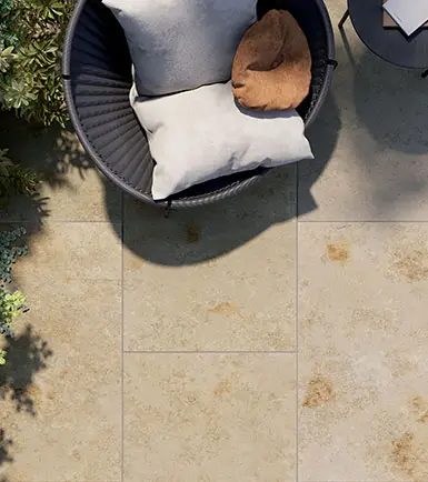 Ceramiche Coem Pietra Jura — πορσελανάτο πλακάκι δαπέδου και τοίχου με όψη πέτρας, για εσωτερικούς και εξωτερικούς χώρους
