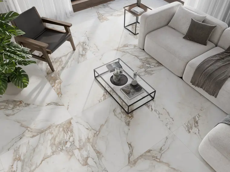 Cristal Cerámicas S.A. (Cristacer) CALACATTA GOLD — πορσελανάτο πλακάκι δαπέδου και τοίχου με όψη μαρμάρου