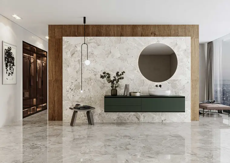 Cristal Cerámicas S.A. (Cristacer) CEPPO DE SEVILLE — πορσελανάτο πλακάκι δαπέδου και τοίχου με όψη πέτρας