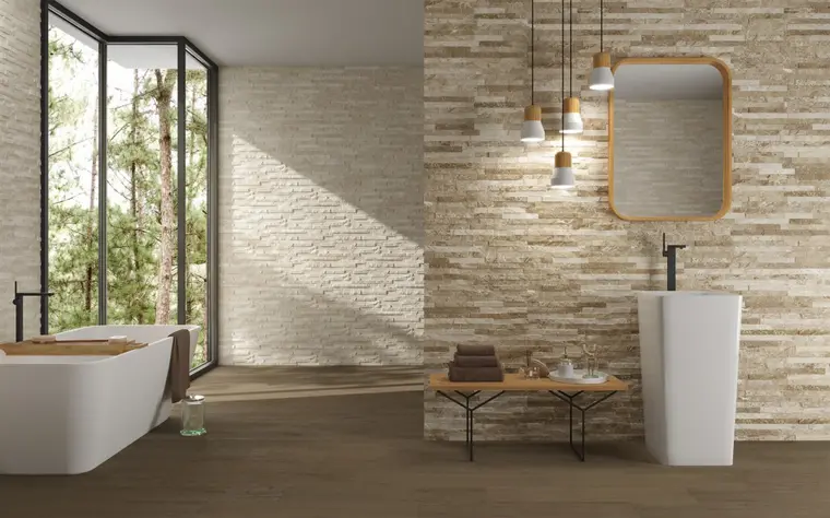 Cristal Cerámicas S.A. (Cristacer) ELITE — πορσελανάτο πλακάκι τοίχου με όψη πέτρας