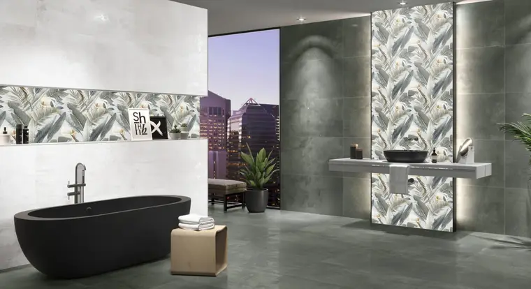 Cristal Cerámicas S.A. (Cristacer) IRON — πορσελανάτο πλακάκι δαπέδου και τοίχου σε ενιαίο χρώμα