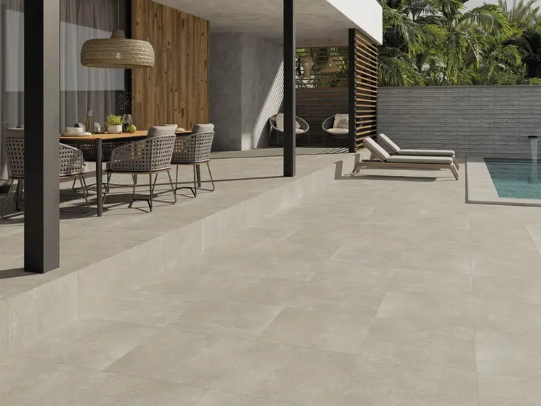 Cristal Cerámicas S.A. (Cristacer) LOGAN — πορσελανάτο πλακάκι δαπέδου και τοίχου με όψη τσιμέντου