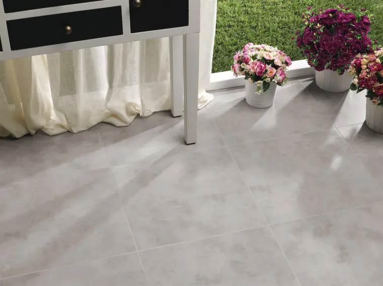 Cristal Cerámicas S.A. (Cristacer) PASCAL (PAVIMENTO) — κεραμικό πλακάκι κόκκινης πάστας δαπέδου με όψη τσιμέντου