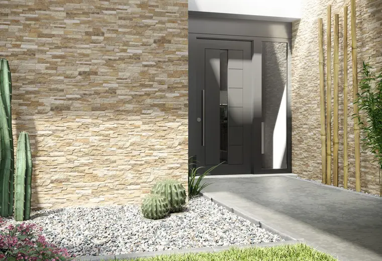 Cristal Cerámicas S.A. (Cristacer) ZAFRA — κεραμικό πλακάκι κόκκινης πάστας τοίχου με όψη πέτρας