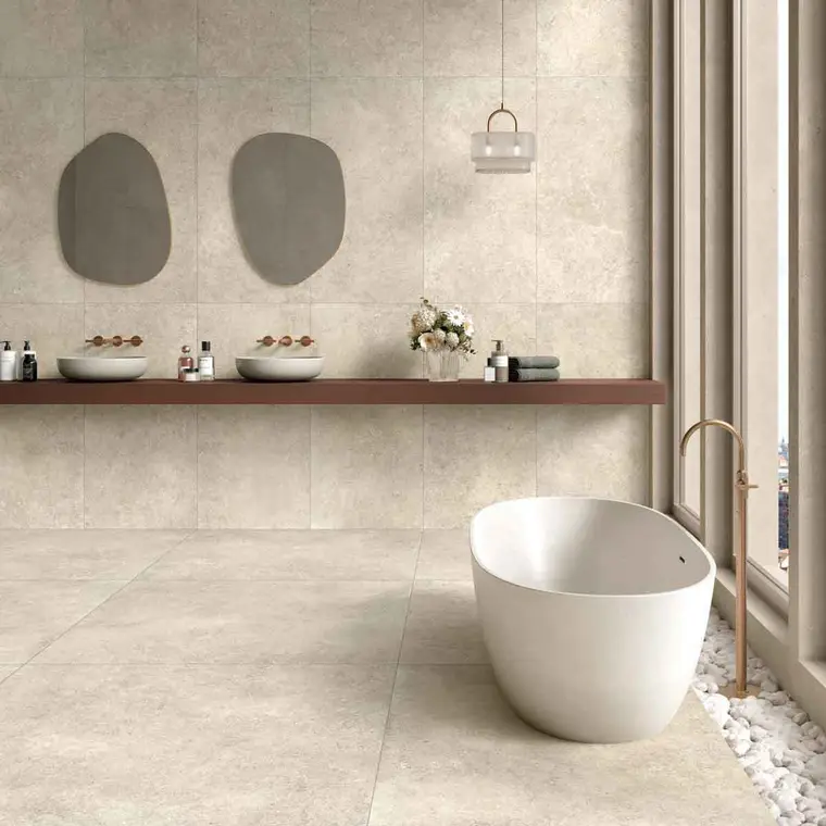 Dado Ceramica Geostone — πορσελανάτο πλακάκι δαπέδου και τοίχου με όψη πέτρας, για εσωτερικούς και εξωτερικούς χώρους
