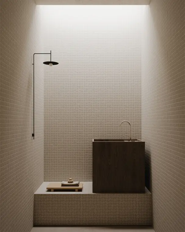 Πλακάκια Decoratori Bassanesi Rain — πορσελανάτο ολόμαζο, διακοσμητικό, ματ, 32×32 cm