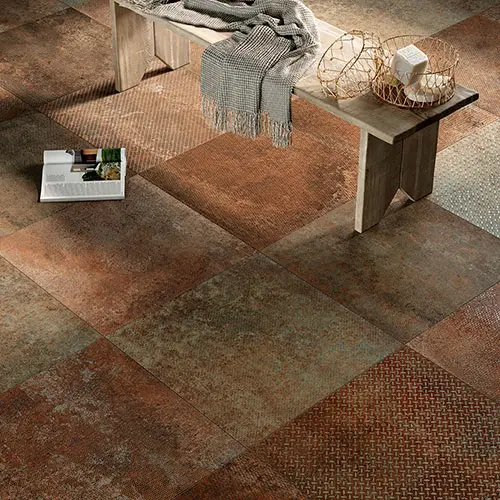 Edimax Astor Ceramiche Melt — πορσελανάτο πλακάκι δαπέδου και τοίχου με όψη μετάλλου