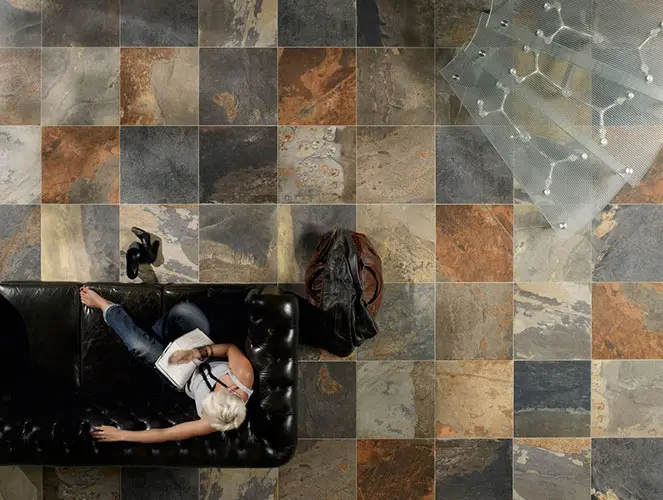 Edimax Astor Ceramiche Slaty — πορσελανάτο πλακάκι δαπέδου και τοίχου με όψη πέτρας