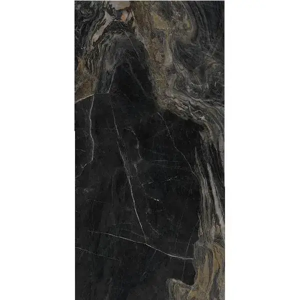 Πλακάκια Emigres Nero — πορσελανάτο, μάρμαρο, γυαλισμένο, 59×119 cm
