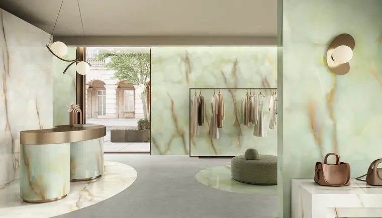 Emilceramica Tele di Marmo Pure Onyx — πορσελανάτο πλακάκι με όψη μαρμάρου