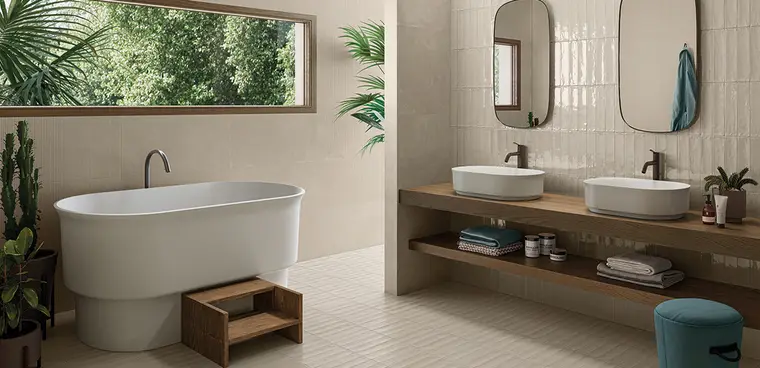 Emilceramica Totalook — πορσελανάτο πλακάκι με διακοσμητικό σχέδιο