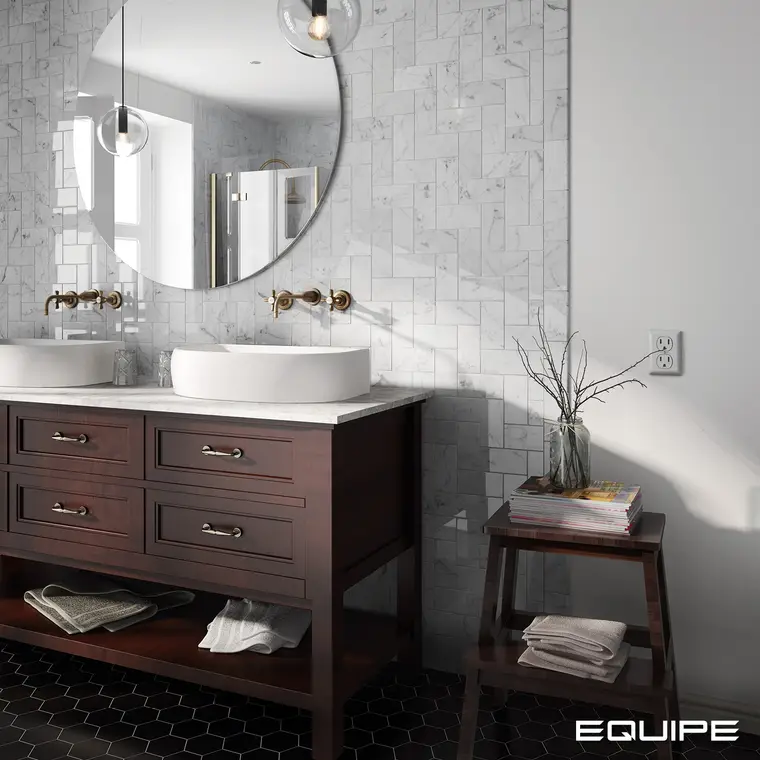 Equipe Cerámicas Carrara — πορσελανάτο πλακάκι δαπέδου και τοίχου με όψη μαρμάρου