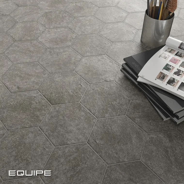 Equipe Cerámicas Hexatile Cement — πορσελανάτο πλακάκι δαπέδου και τοίχου με όψη τσιμέντου