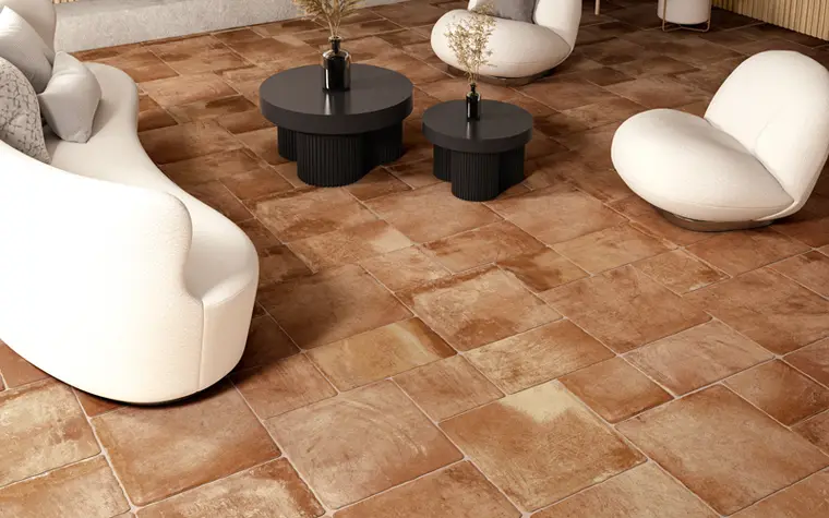 Πλακάκια Ermes Ceramiche Cotto — πορσελανάτο, πέτρα, 50×50 cm