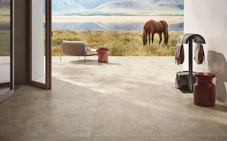Ermes Ceramiche Travertino — πορσελανάτο πλακάκι δαπέδου και τοίχου με όψη τραβερτίνη