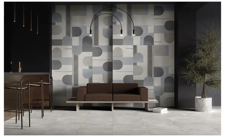 Ceramica Euro Rebel — πορσελανάτο πλακάκι δαπέδου και τοίχου με όψη τσιμέντου