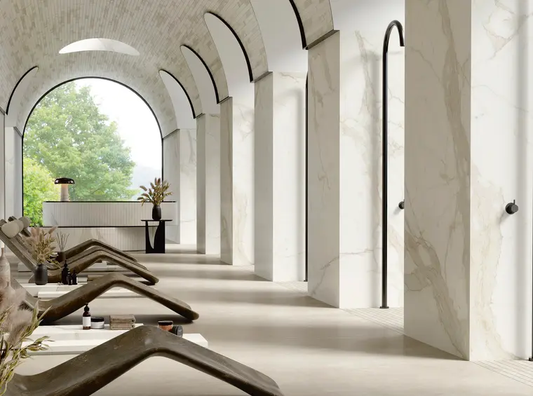 Fiandre Marble Active — πορσελανάτο πλακάκι με όψη μαρμάρου