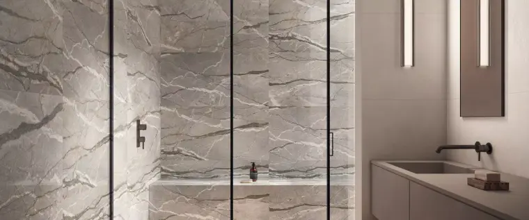 Flaviker Supreme Hedonism — ολόμαζο πορσελανάτο πλακάκι δαπέδου και τοίχου με όψη μαρμάρου