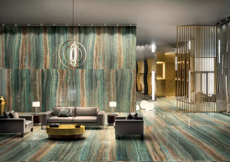 Florim Eccentric Luxe — ολόμαζο πορσελανάτο πλακάκι με όψη όνυχα