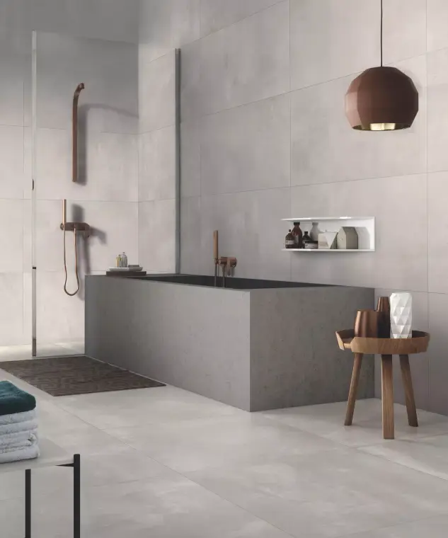 Πλακάκια Gardenia&Ariana CONCREA PLAIN — πορσελανάτο ολόμαζο, τσιμέντο, ματ, 120×280 cm