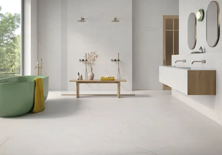 Geotiles AVORIO — πορσελανάτο πλακάκι με όψη μαρμάρου