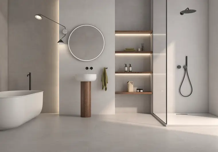 Geotiles DRACO — πορσελανάτο πλακάκι με όψη τσιμέντου