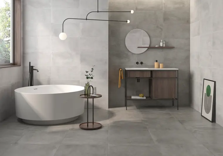 Geotiles ELIO — πορσελανάτο πλακάκι με όψη τσιμέντου