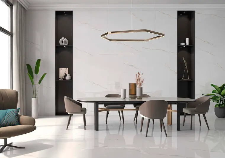 Geotiles NEBBIA — πορσελανάτο πλακάκι με όψη μαρμάρου